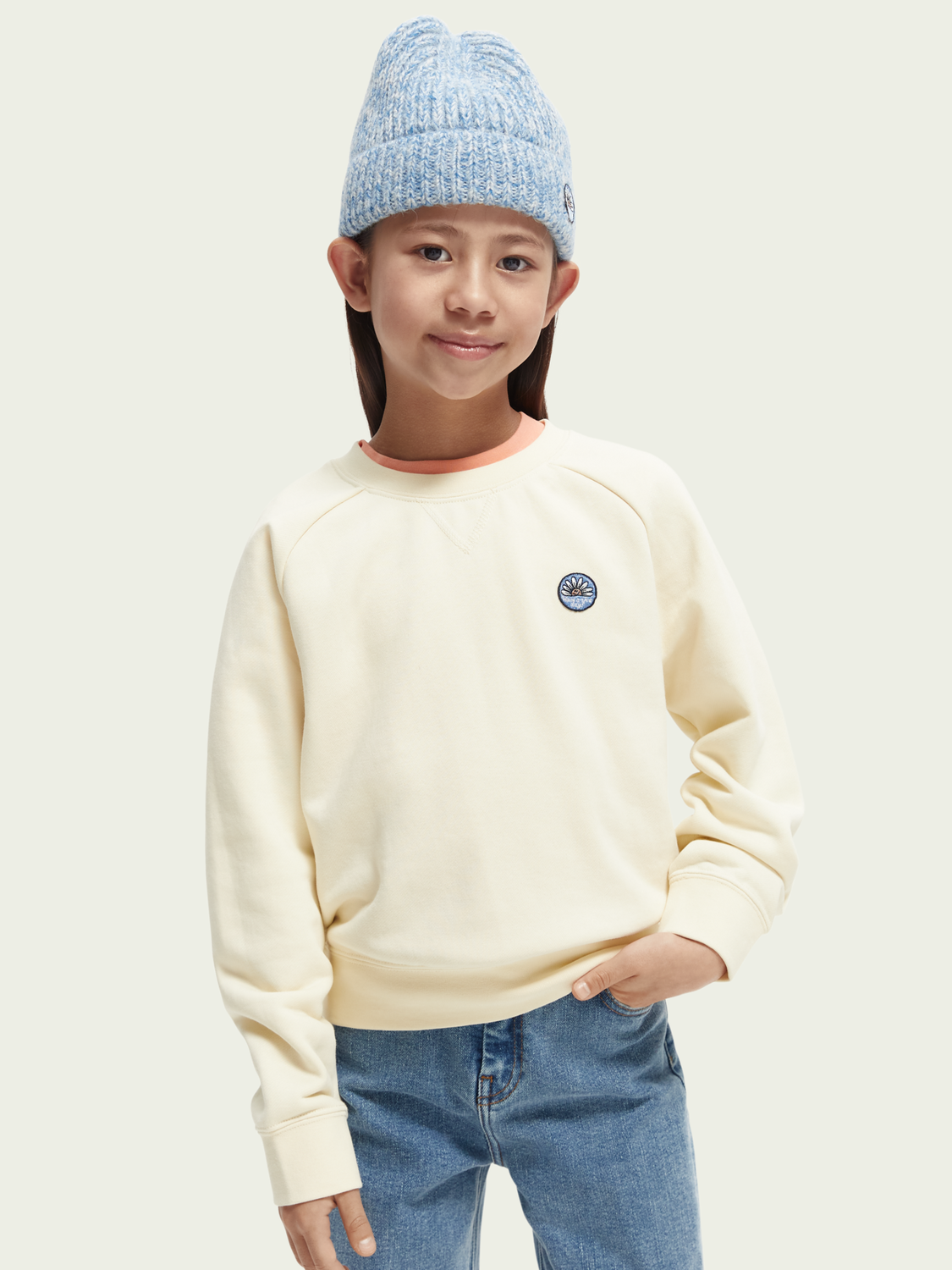 Scotch Soda Outlet | Oversized Artwork Crewneck Sweatshirt