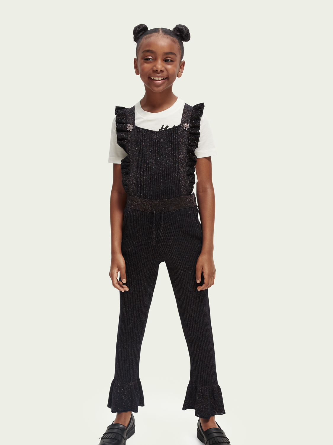 Scotch Soda Outlet | Ruffled Knit Dungarees
