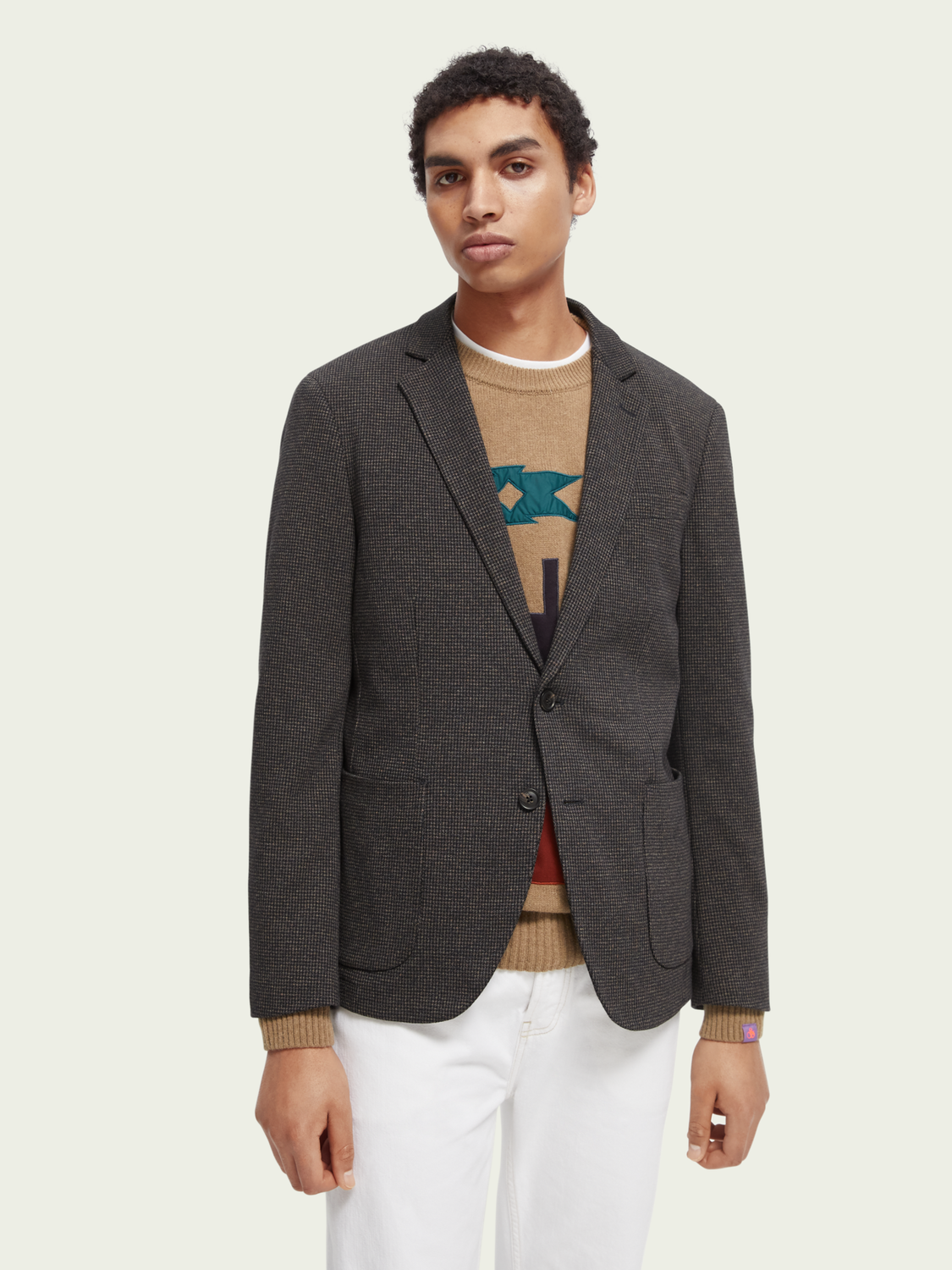 Knitted Single-Breasted Blazer | Scotch And Soda Outlet