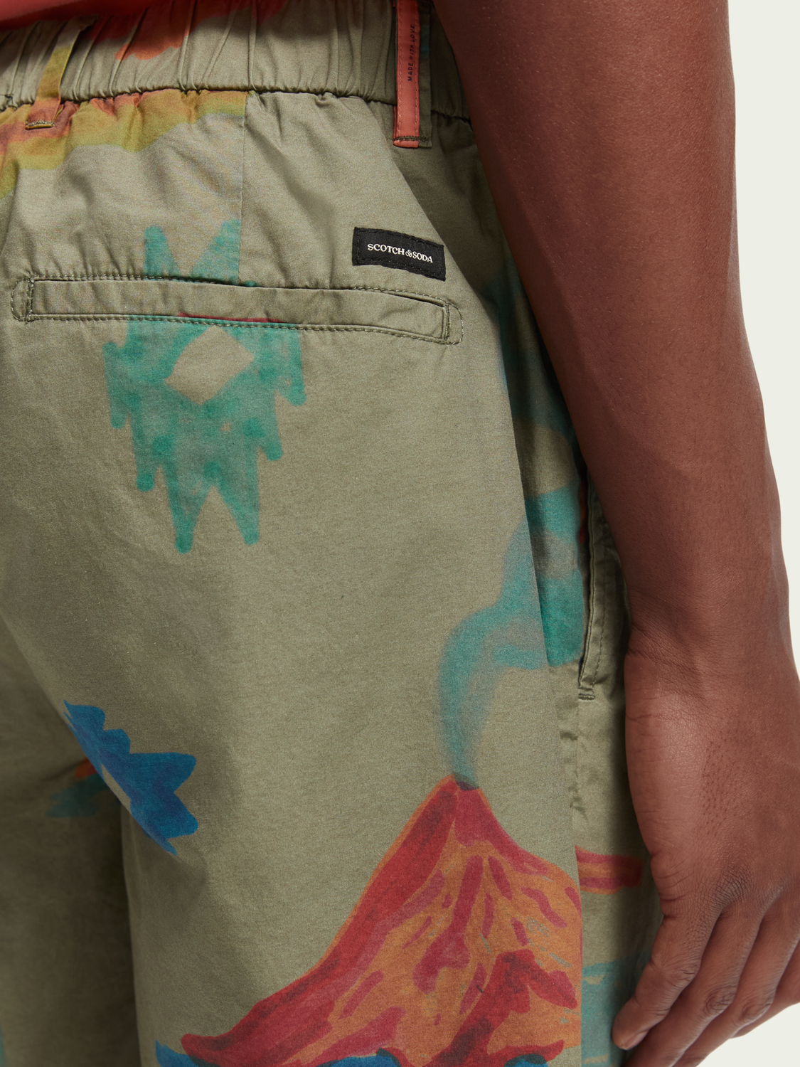 The Twilt Organic Printed Chino Shorts | Scotch And Soda Outlet