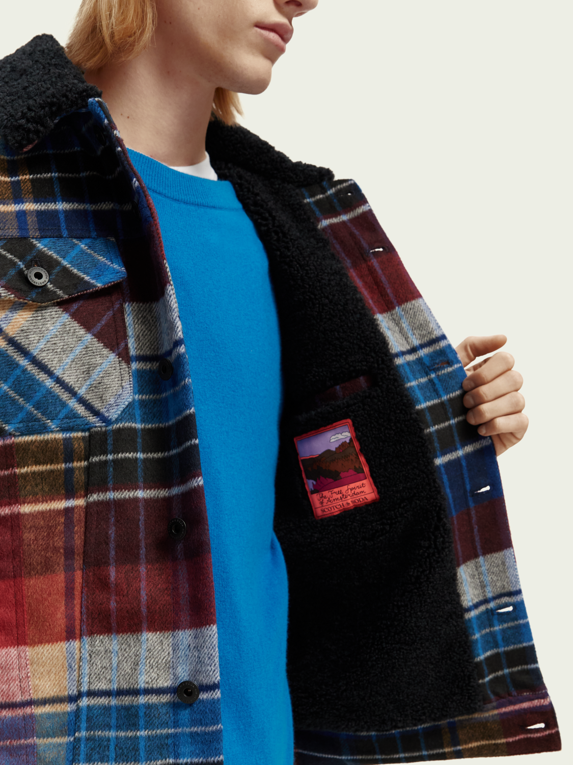 Sherpa-Lined Trucker Jacket | Scotch And Soda Outlet