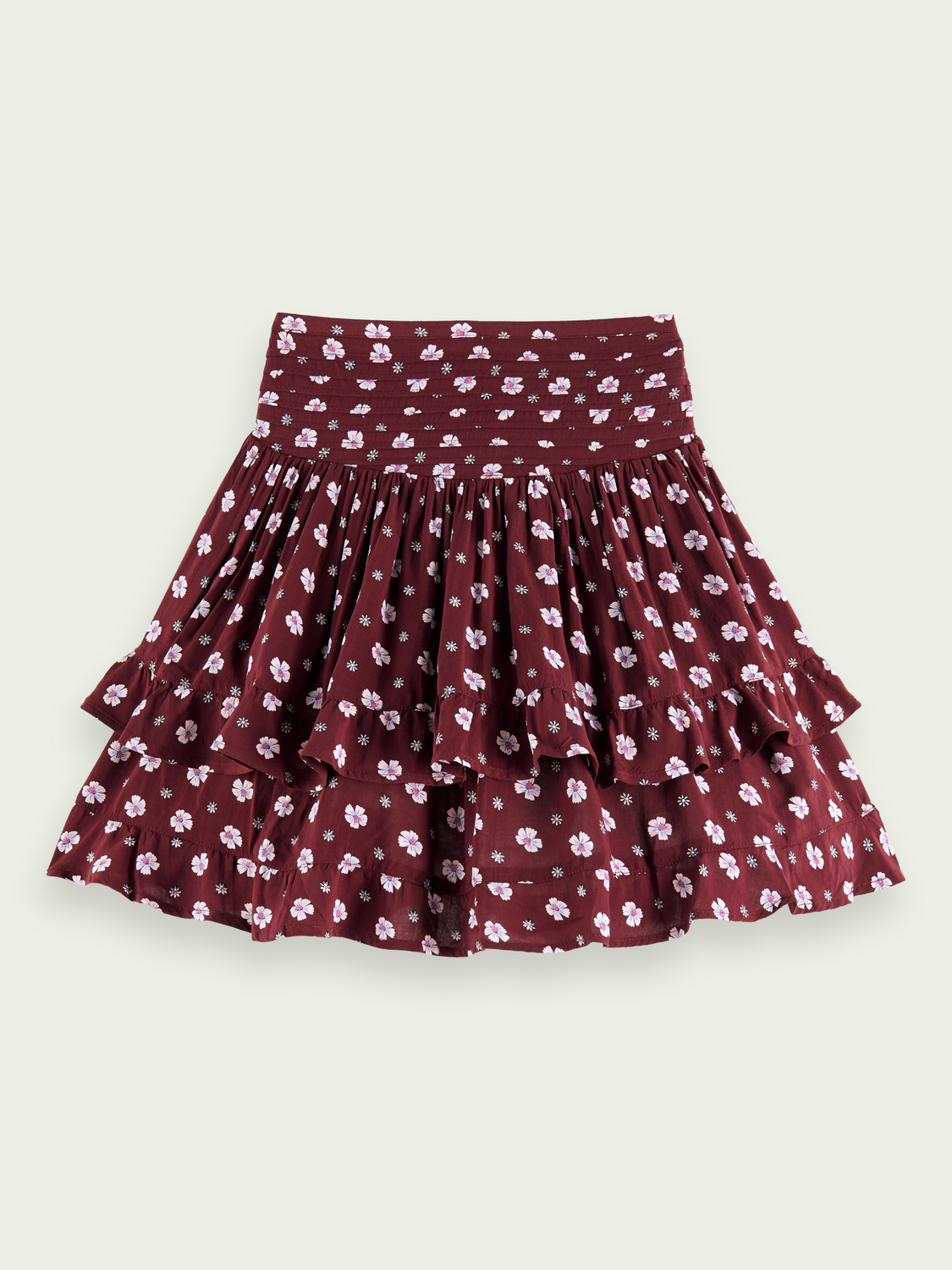 Scotch Soda Outlet | Printed Layered Mini Skirt