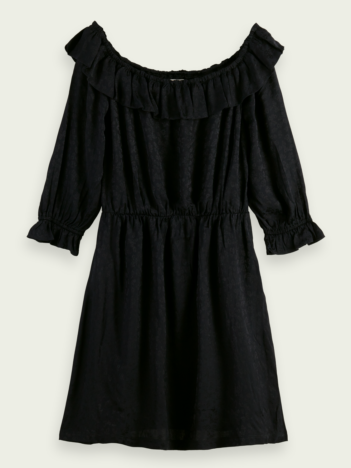 Off-Shoulder Frilled Smock Dress | scotch & soda outlet