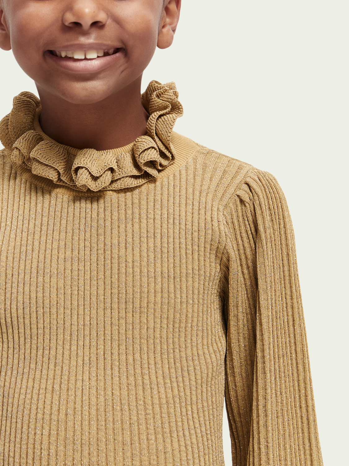 Voluminous Sleeved Ruffled Sweater
