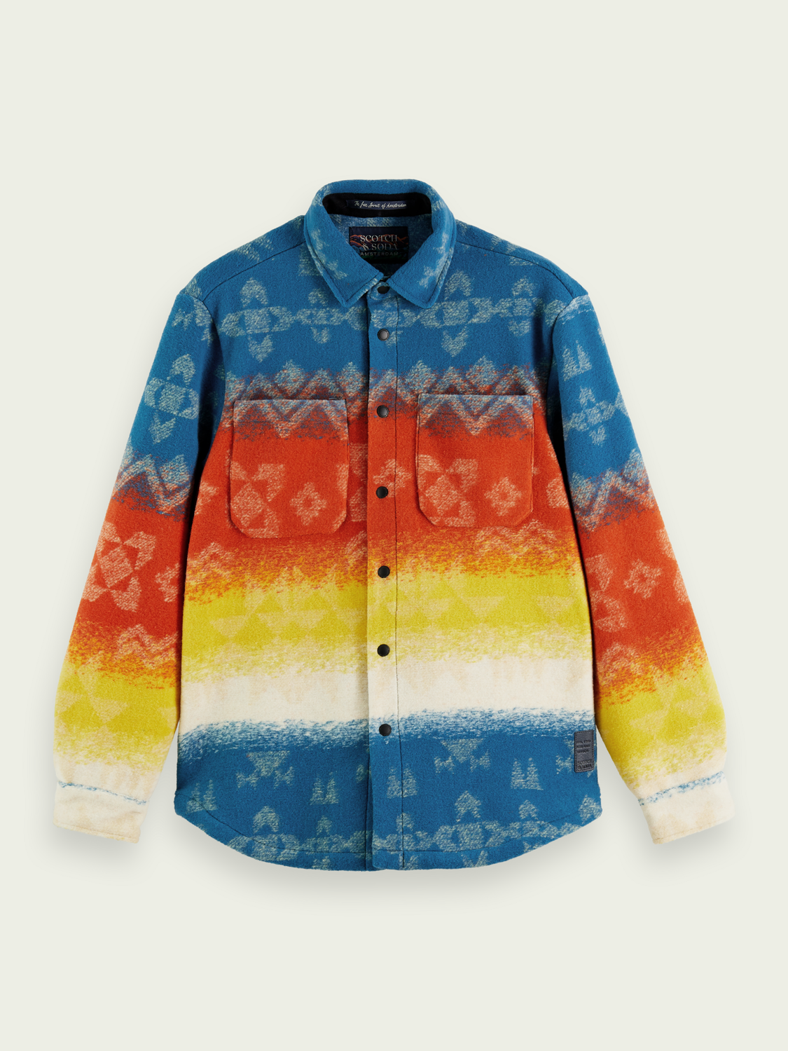 Jacquard Heavyweight Overshirt | Scotch And Soda Outlet