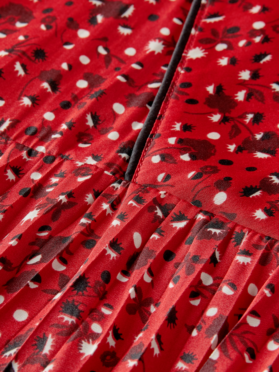 Long-Sleeved Pleated Midi Dress | scotch & soda outlet