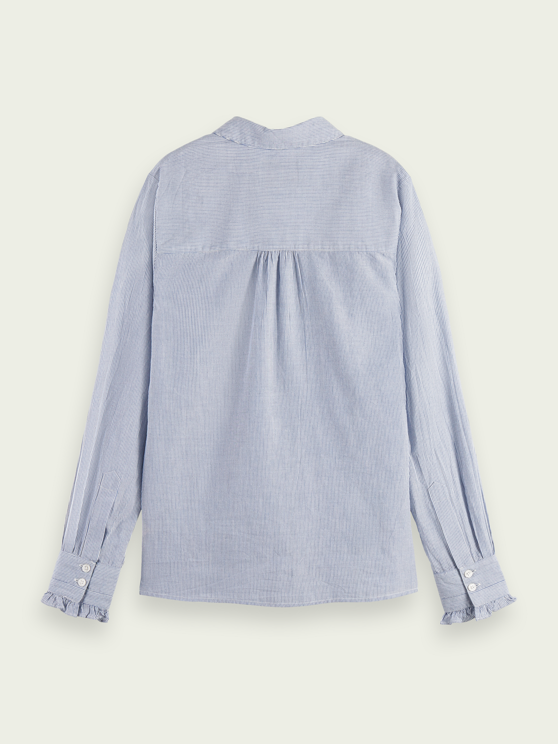 Lightweight Organic Cotton Ruffled Shirt | scotch & soda outlet
