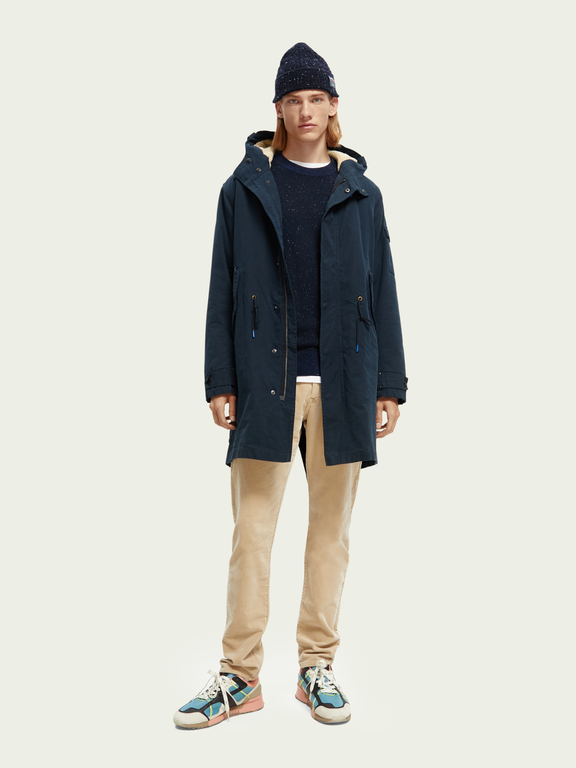 Long Teddy-Lined Parka | Scotch And Soda Outlet