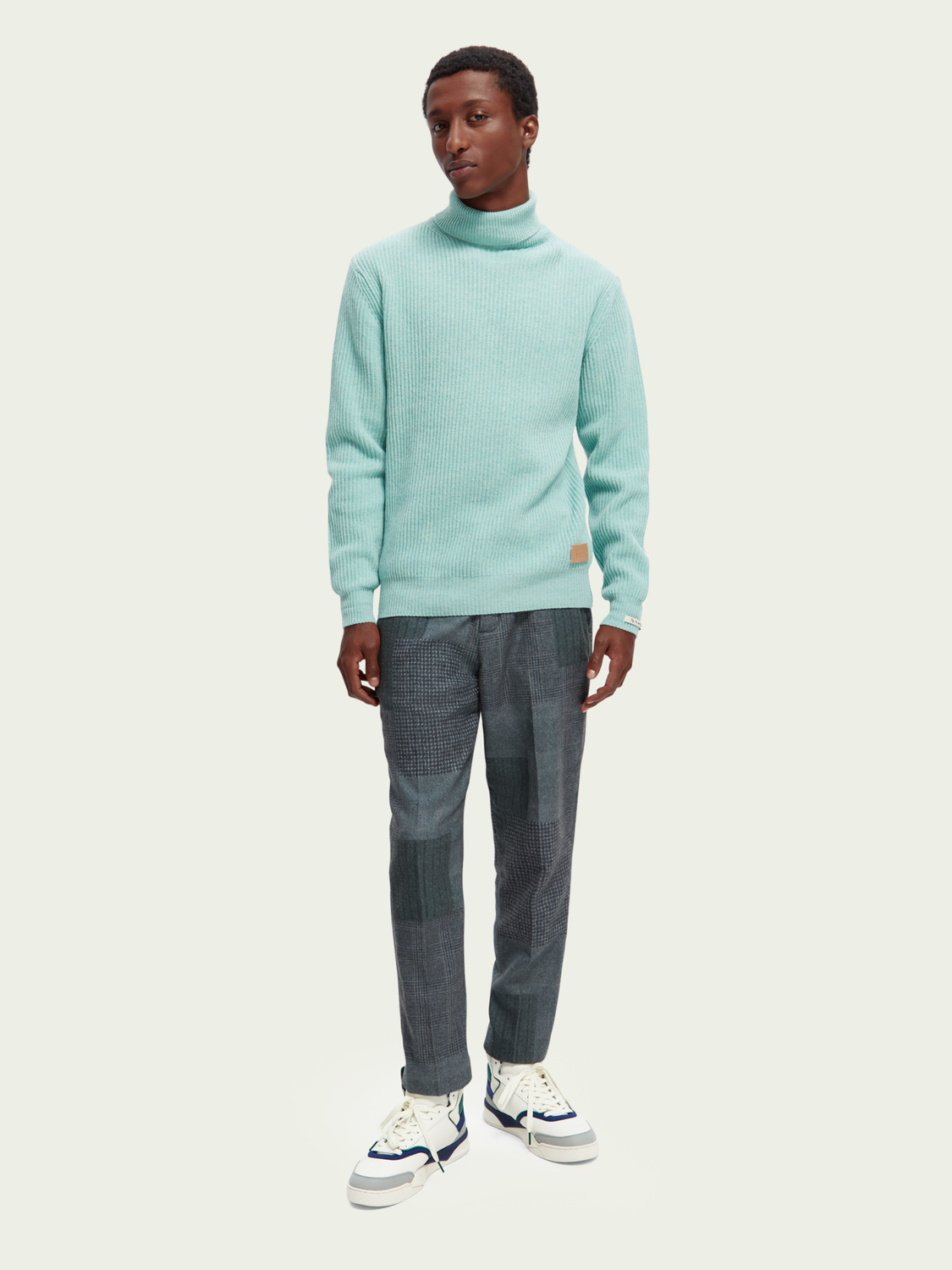 Rib Knit Wool Turtleneck Sweater | Scotch And Soda Outlet