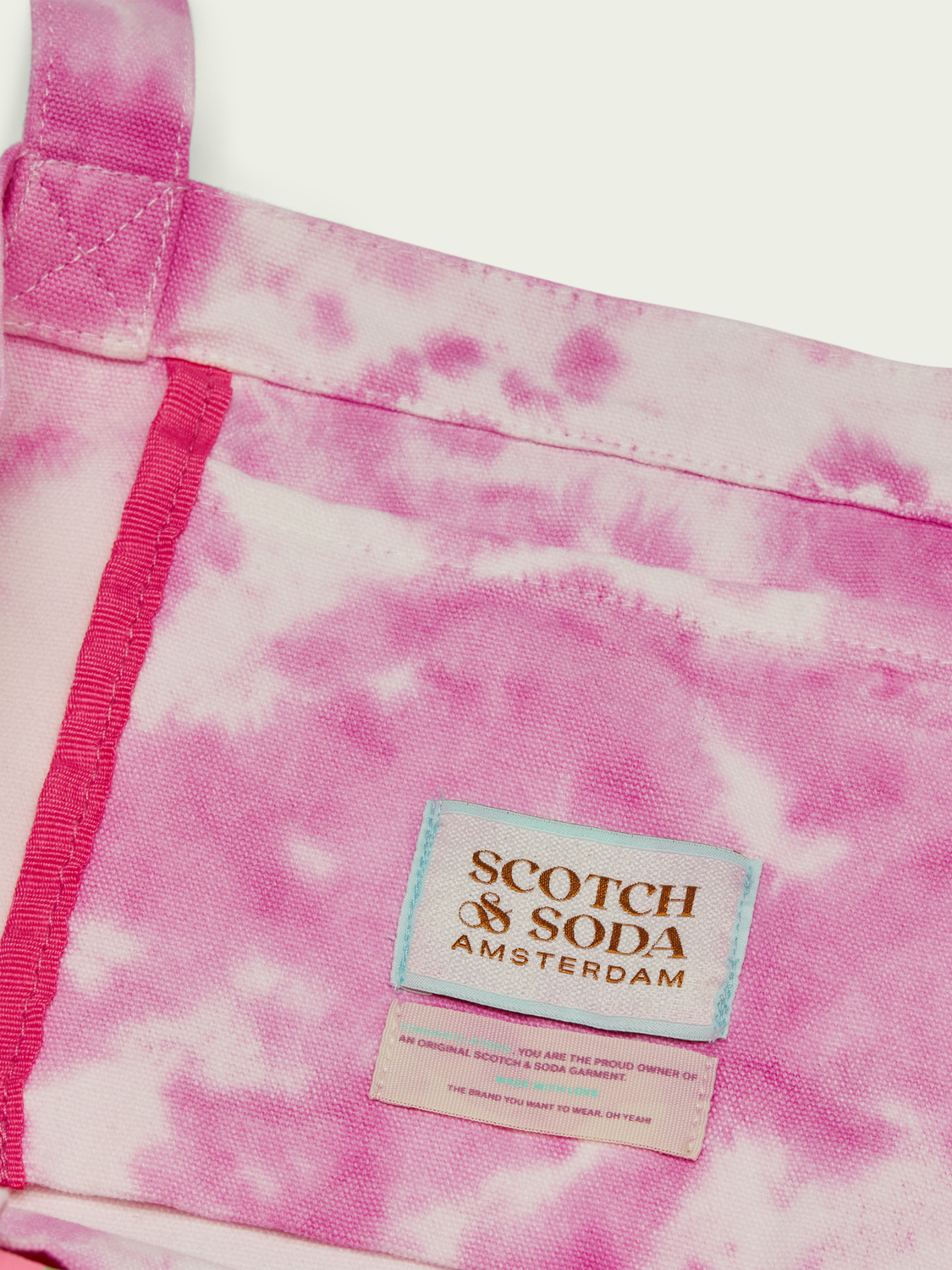 Tie-Dyed Canvas Artwork Tote Bag | Scotch And Soda Outlet
