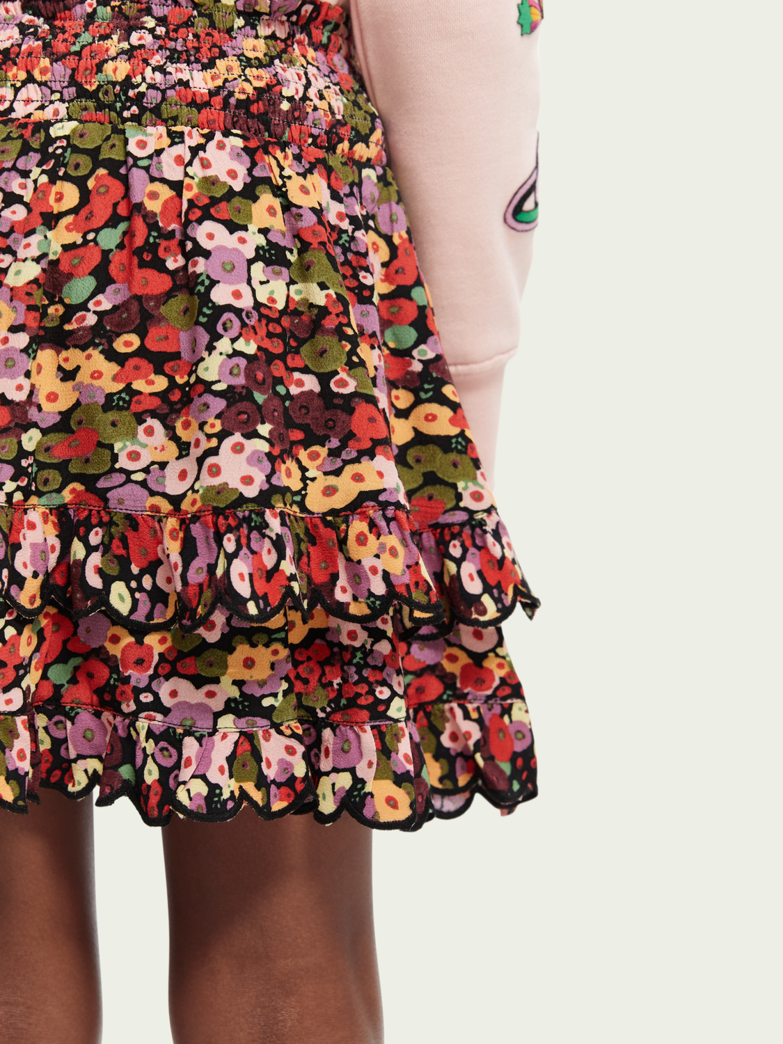 Scotch Soda Outlet | Printed Smock Detailed Mini Skirt