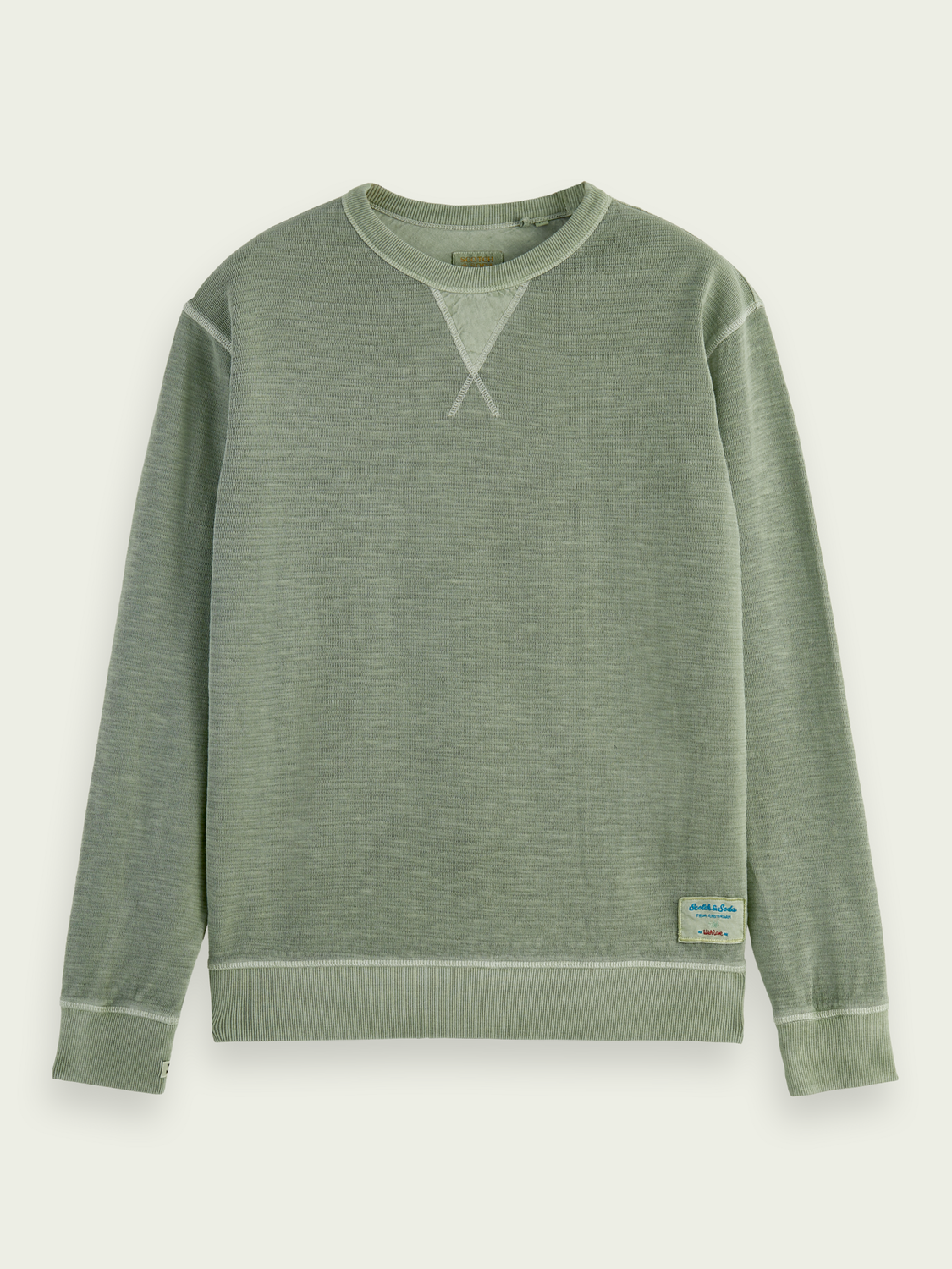 Structured Garment-Dyed Sweatshirt | Scotch And Soda Outlet