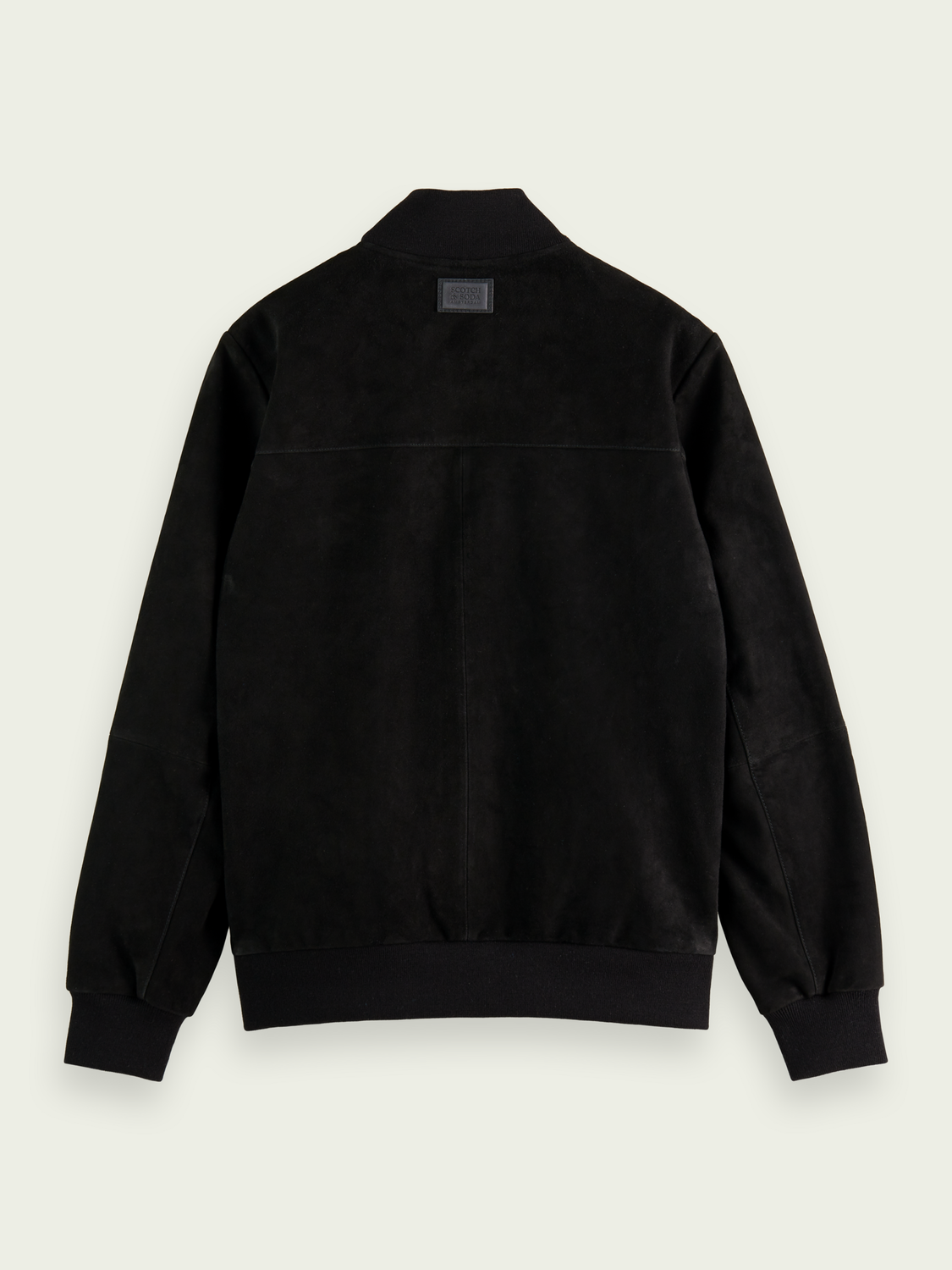 Embroidered Suede Bomber Jacket | Scotch And Soda Outlet