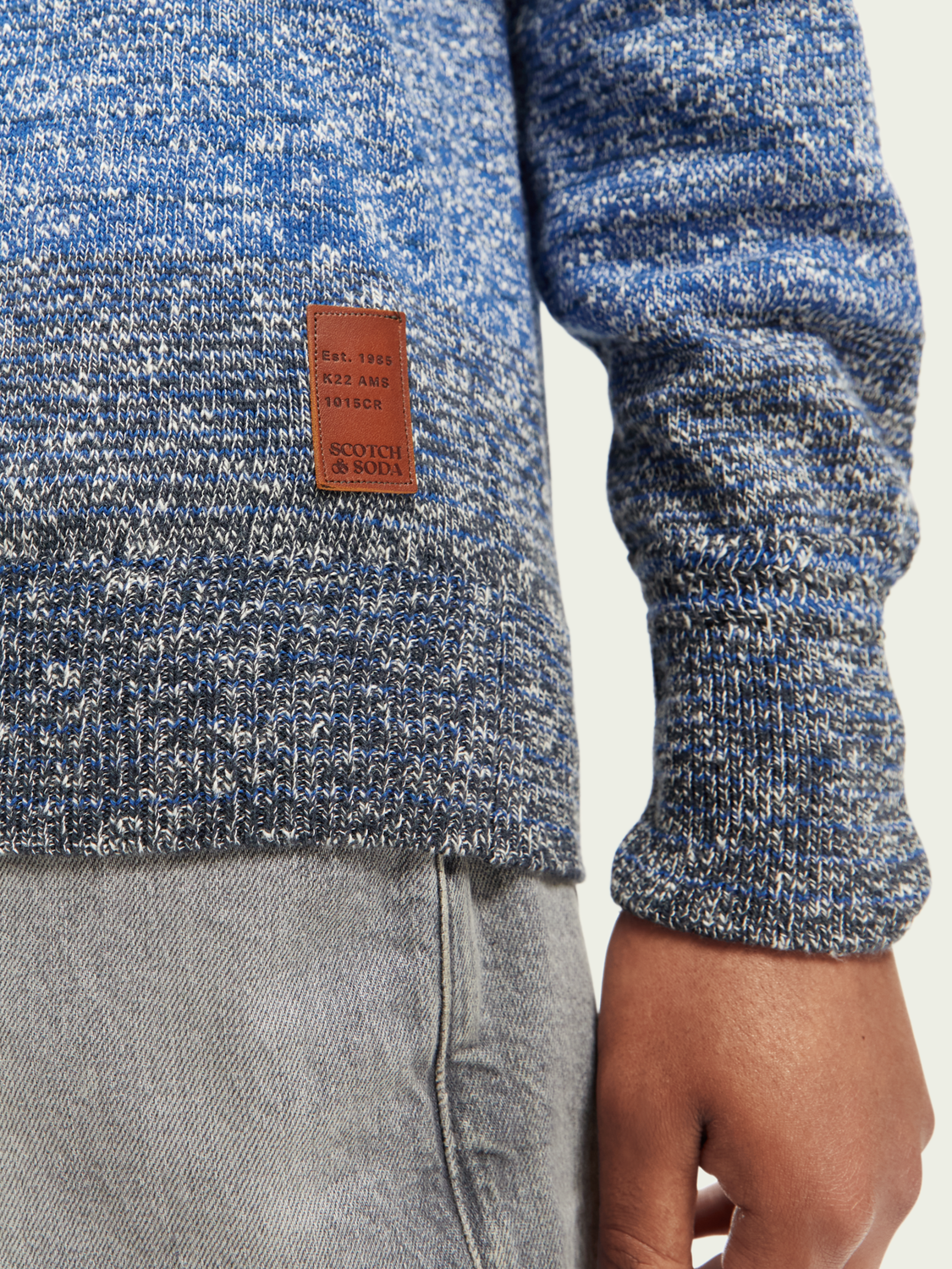 Striped Melange Sweater | Scotch And Soda Outlet