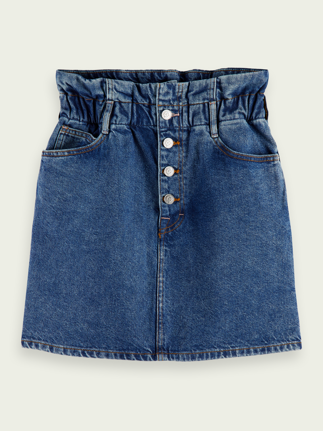 Denim Paper Bag Mini Skirt | scotch & soda outlet