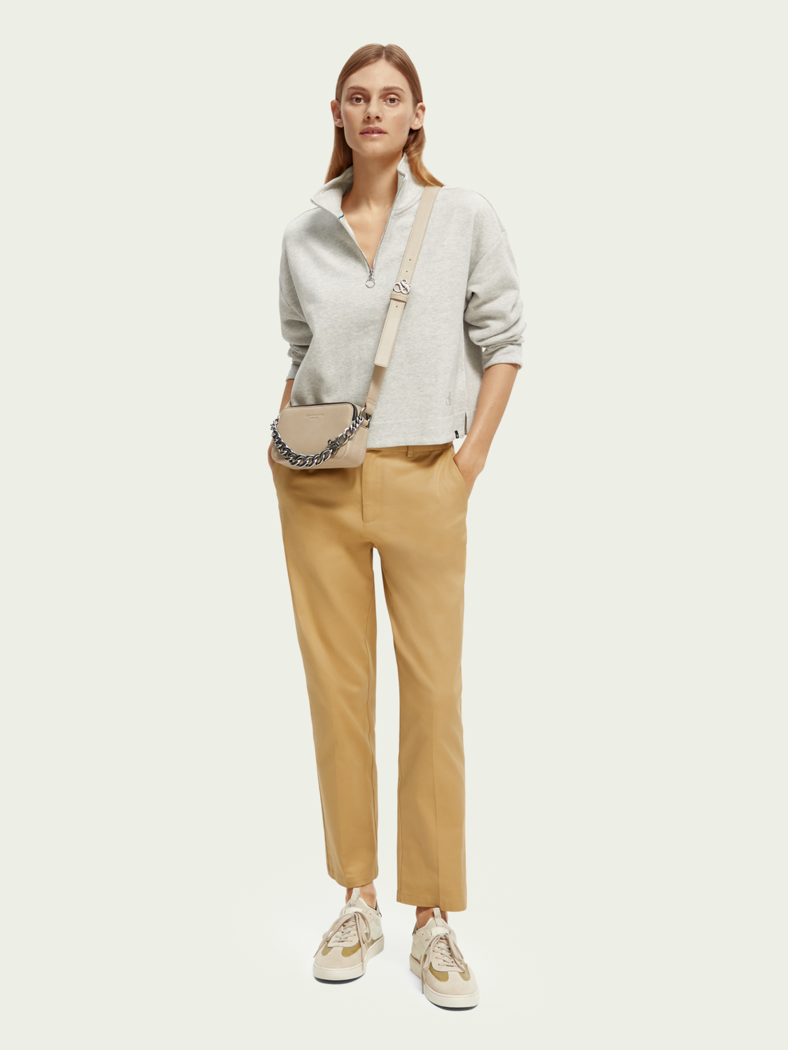 Rugby Cropped Sweater | scotch & soda outlet