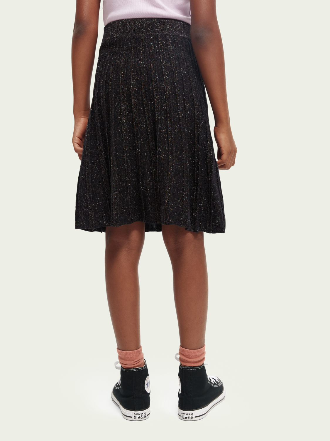 Scotch Soda Outlet | Pleated Glitter Midi Skirt