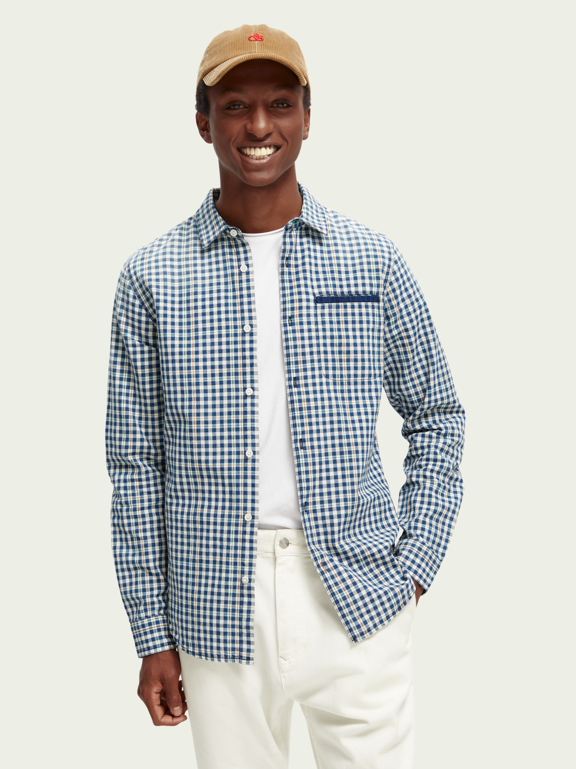 Slim-Fit Yarn-Dyed Checked Shirt | Scotch And Soda Outlet