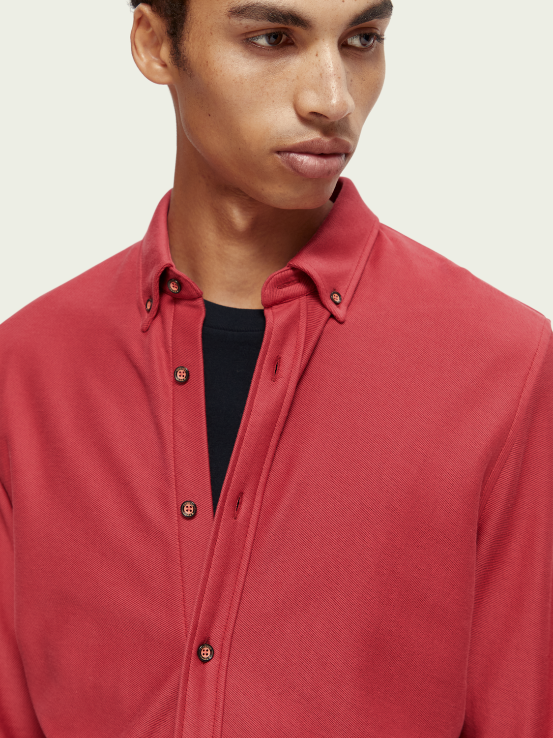 Slim Fit Organic Twill Shirt | Scotch And Soda Outlet