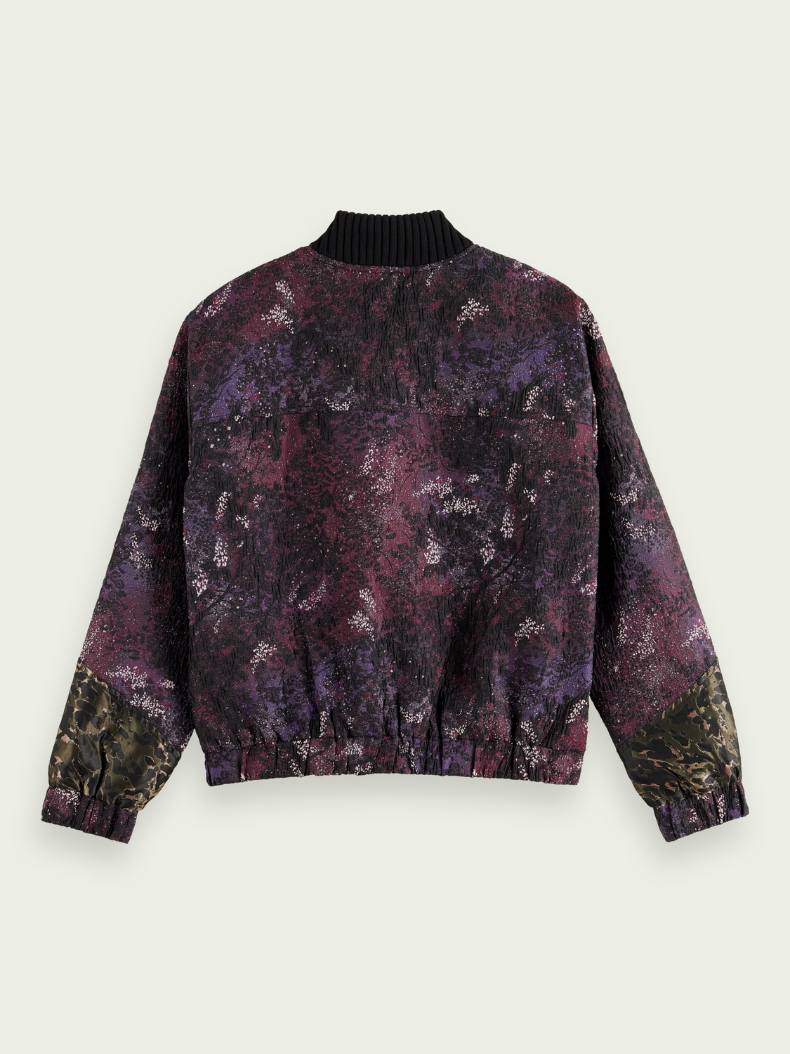 Printed Jacquard Bomber Jacket | scotch & soda outlet