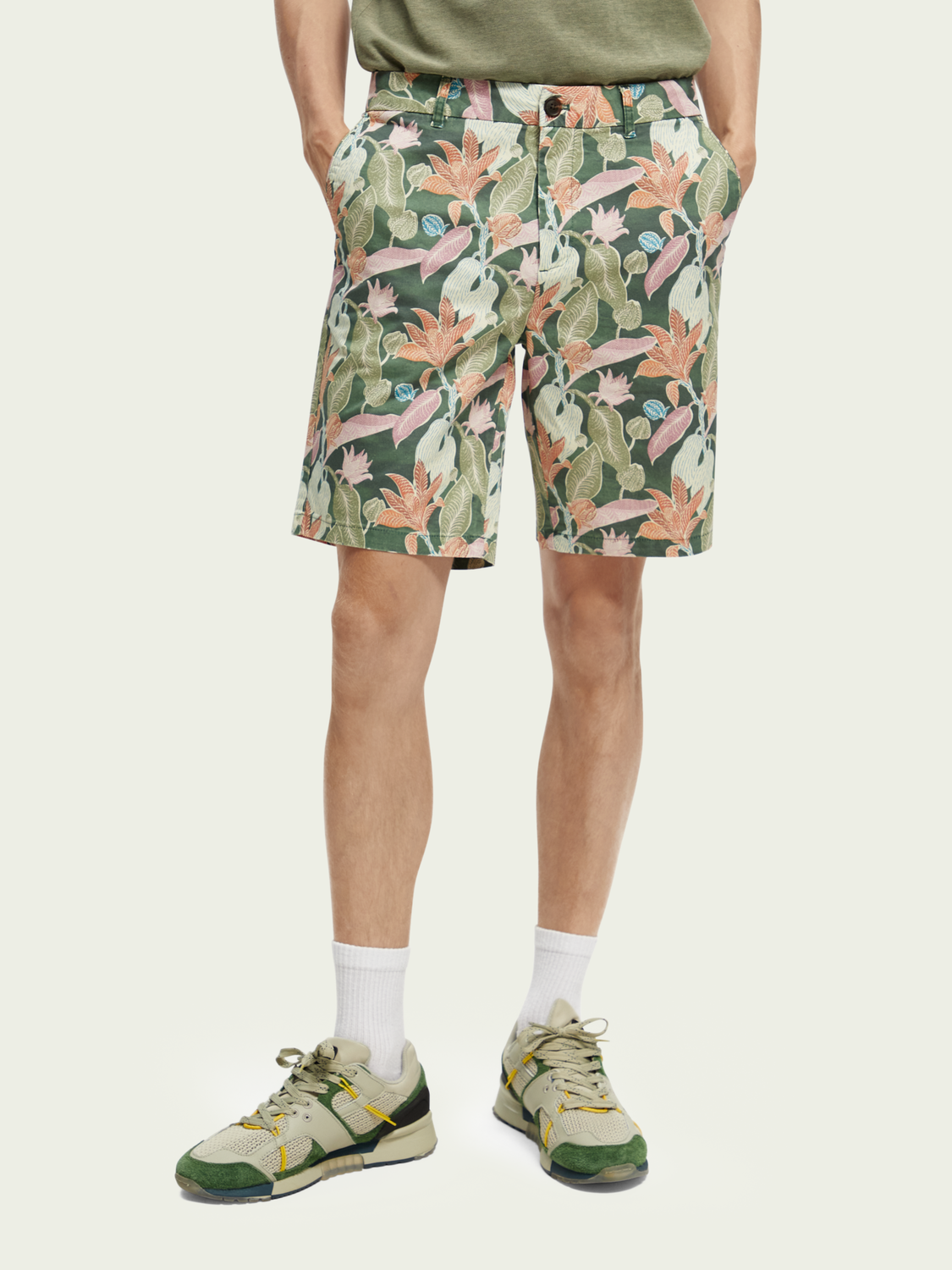 Stuart Printed Chino Shorts | Scotch And Soda Outlet