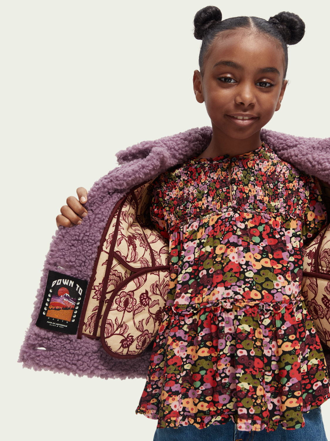 Boxy-Fit Teddy Trucker Jacket