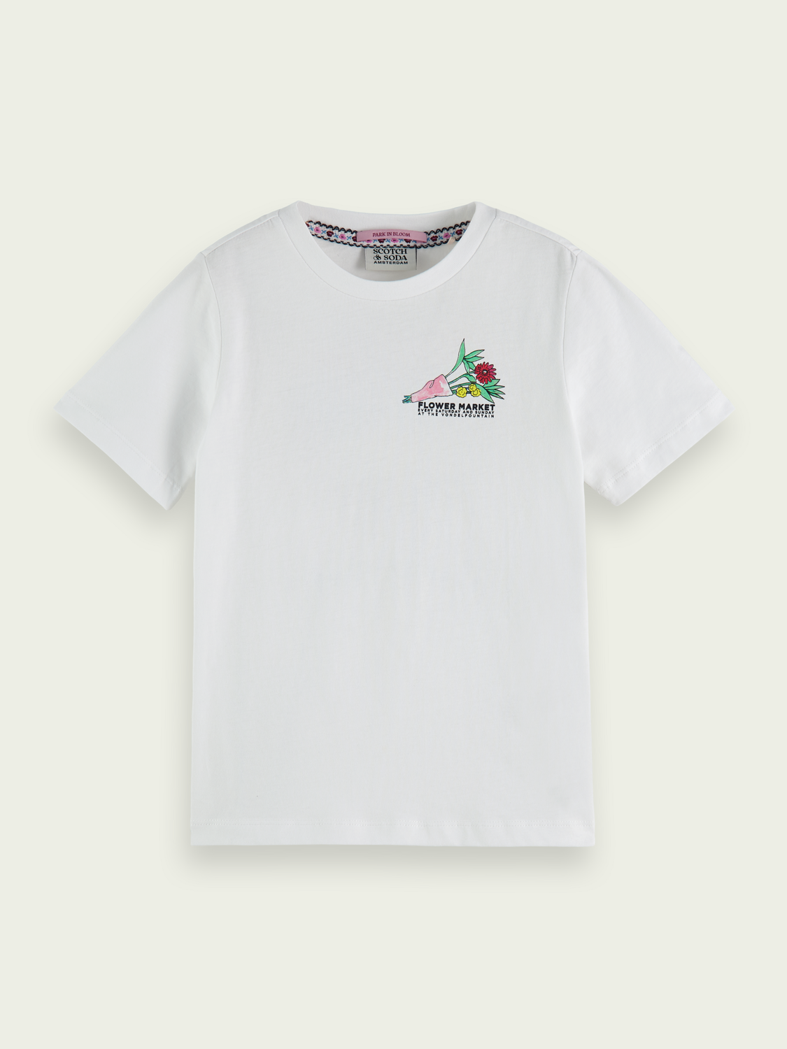Regular Fit Floral Artwork Organic T-Shirt