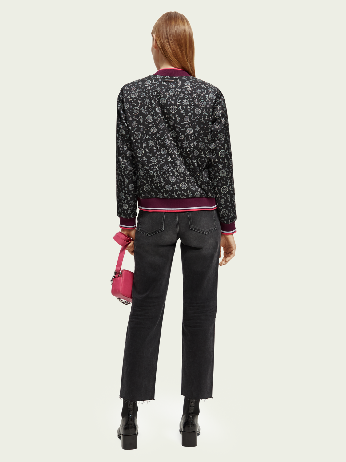 Printed Reversible Padded Bomber Jacket | scotch & soda outlet