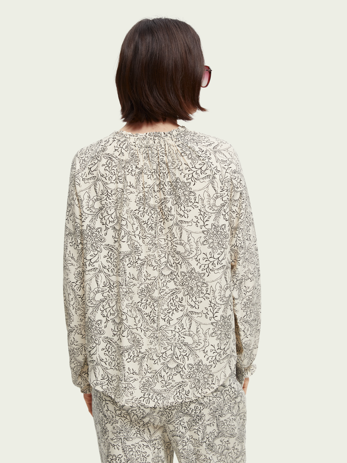 Easy-Fit Smock Detailed Top | scotch & soda outlet