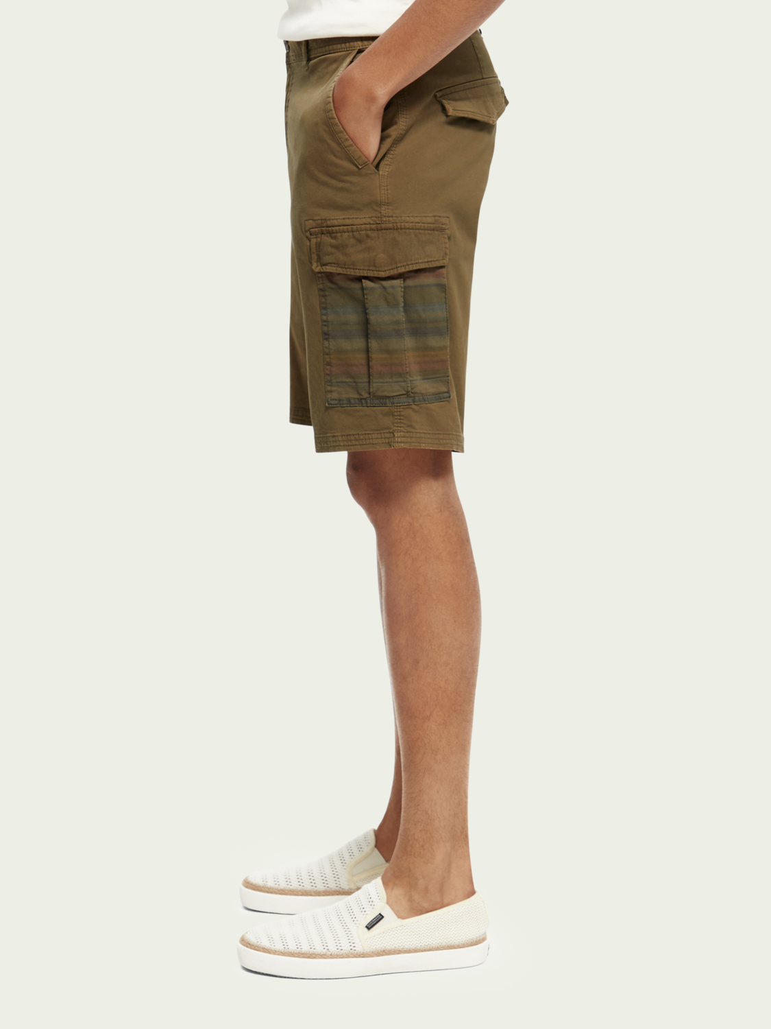 Relaxed-Fit Garment-Dyed Cargo Shorts | Scotch And Soda Outlet