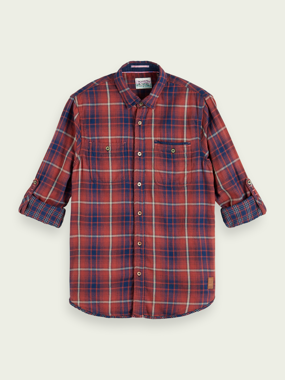 Regular-Fit Checked Flannel Shirt | Scotch And Soda Outlet