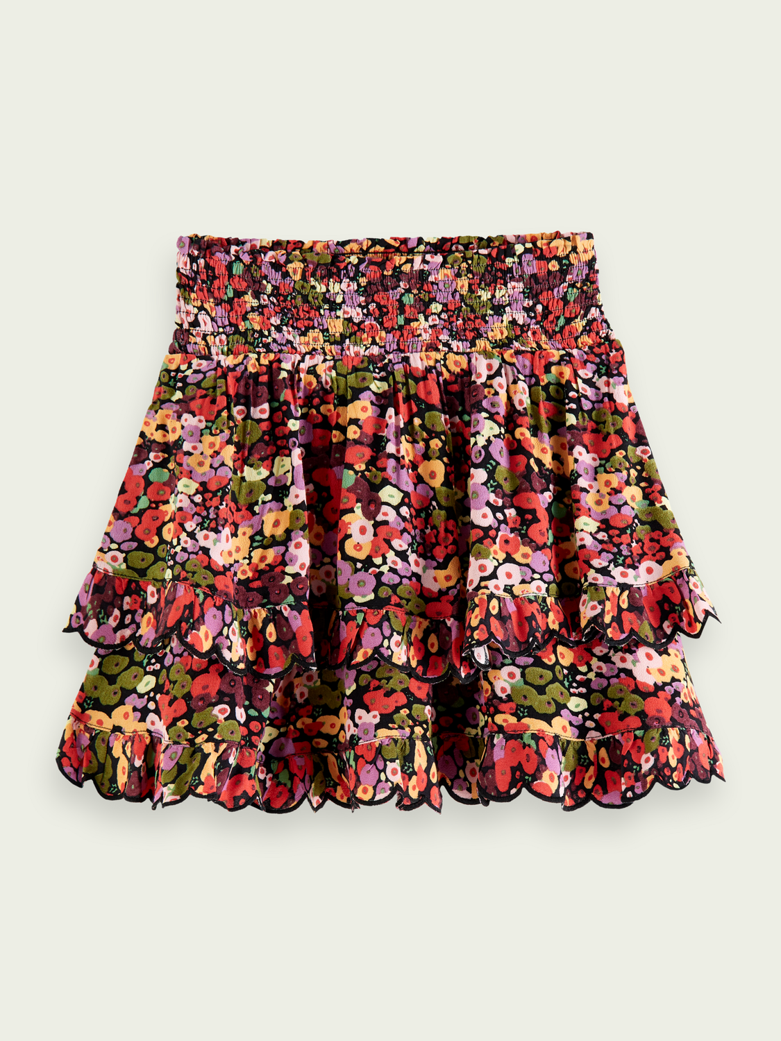 Scotch Soda Outlet | Printed Smock Detailed Mini Skirt