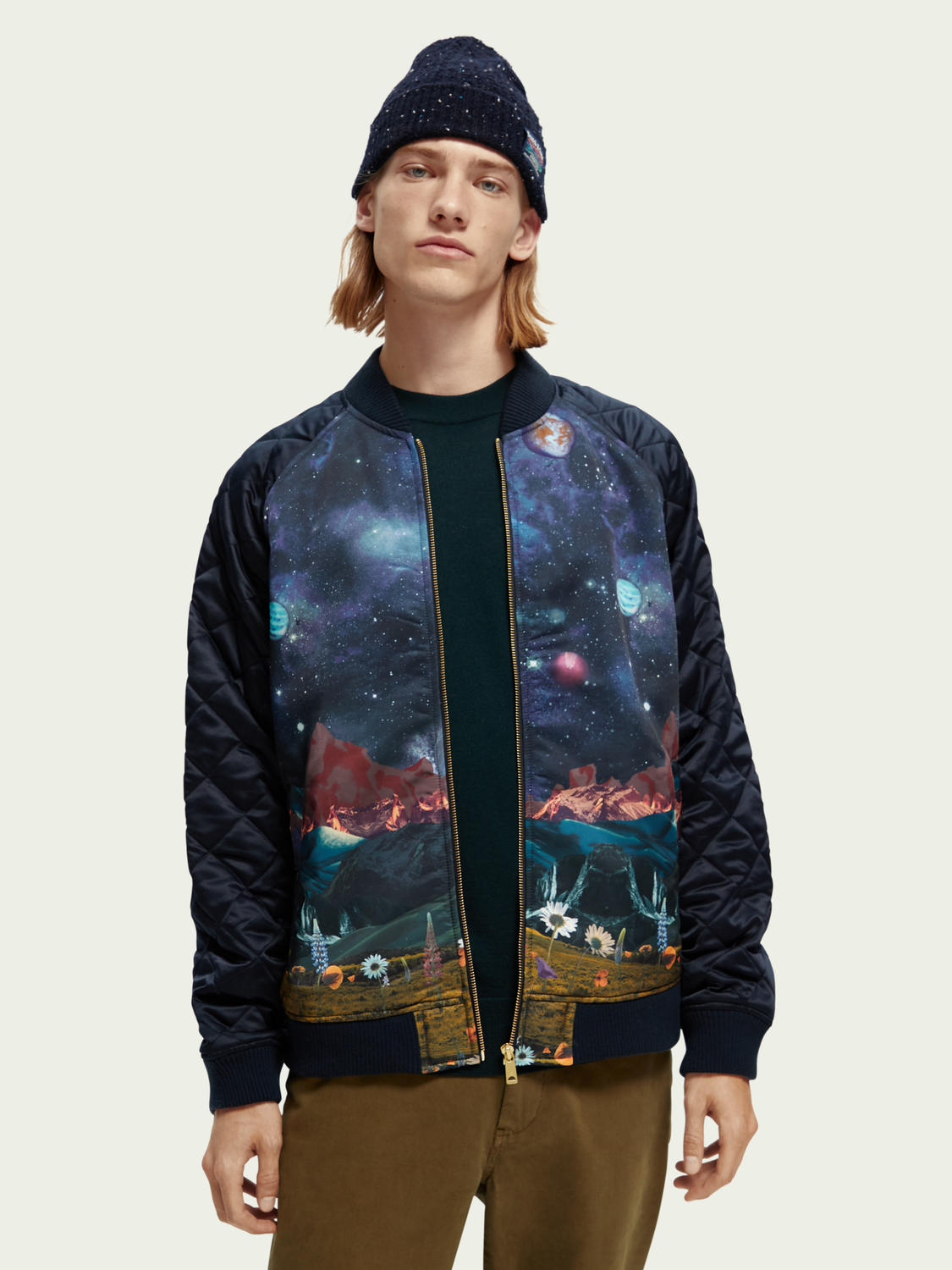 Printed Bomber Jacket | Scotch And Soda Outlet