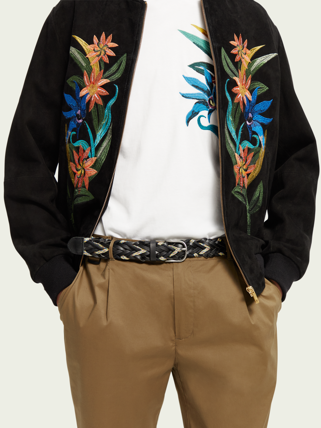 Braided Leather & Cord Belt | Scotch And Soda Outlet