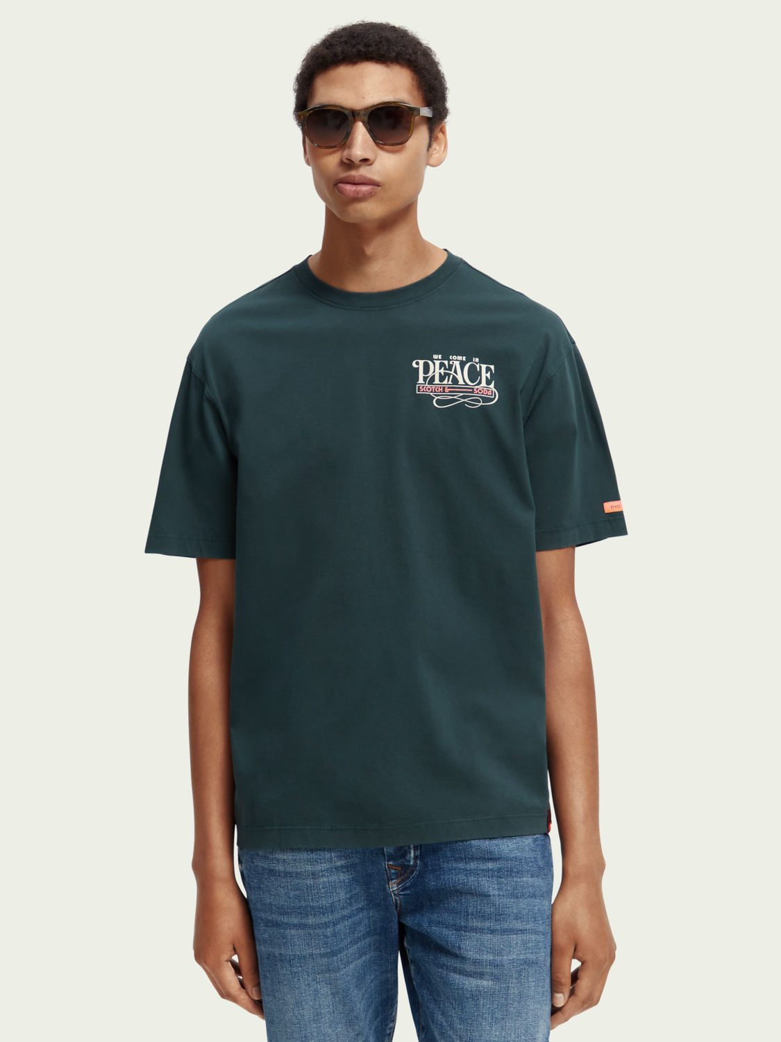 Organic Cotton Jersey Artwork T-Shirt | Scotch And Soda Outlet