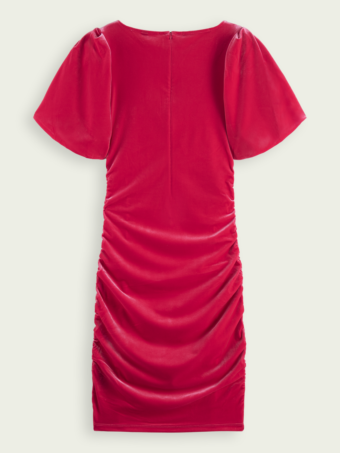 Puffed Sleeved Dress With Gathering Detail | scotch & soda outlet