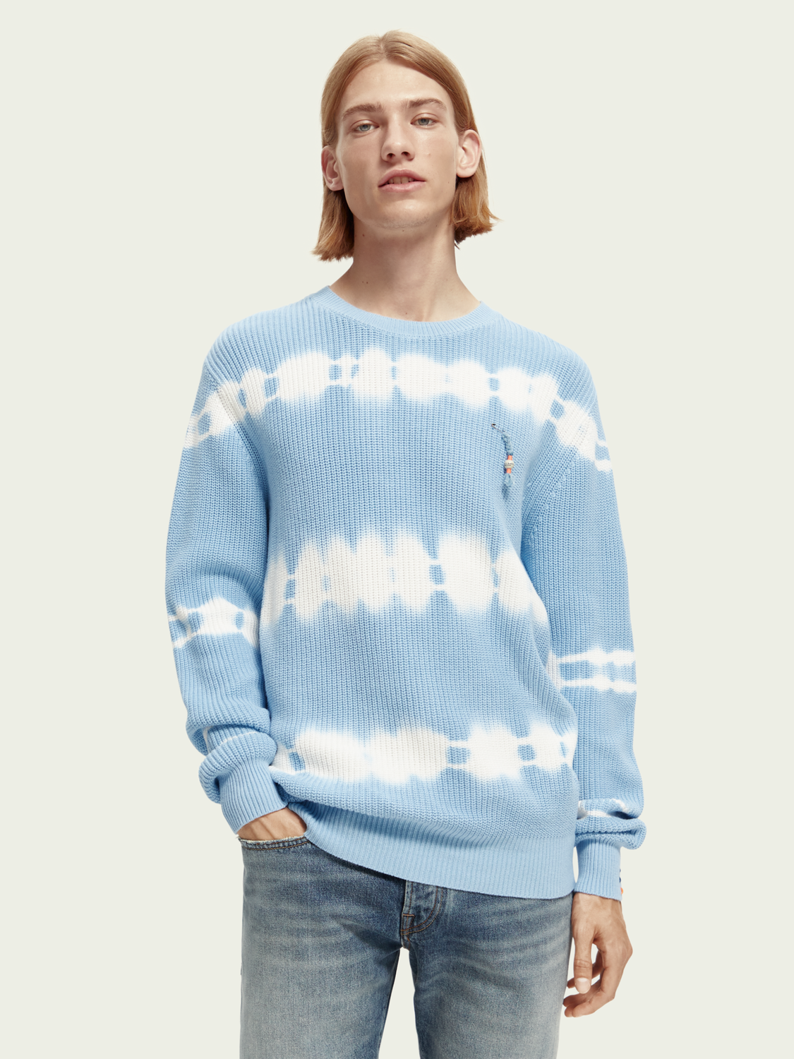 Chunky-Knit Tie-Dye Organic Sweater | Scotch And Soda Outlet