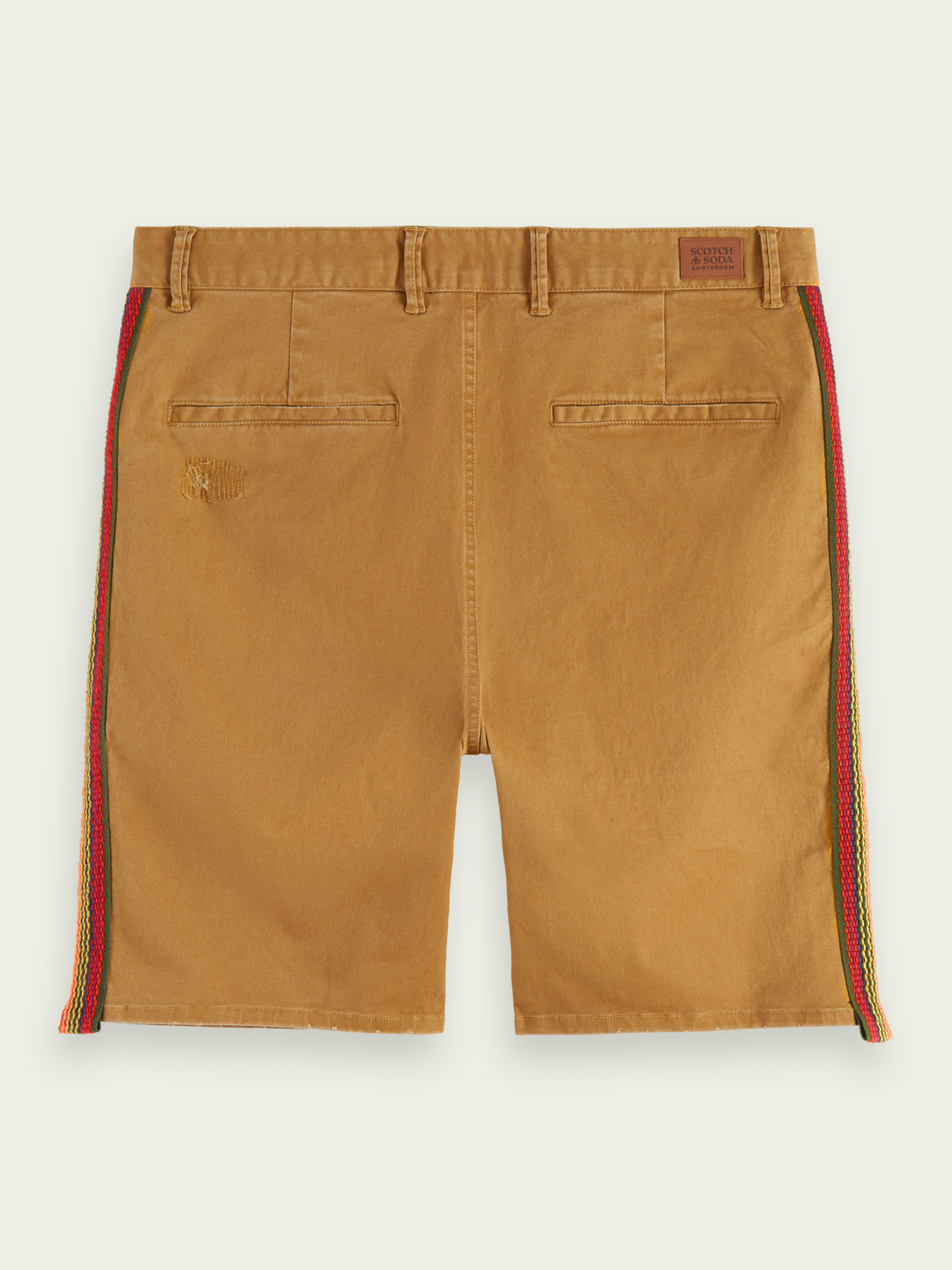 Relaxed-Fit Organic Cotton Shorts With Tape Detail | Scotch And Soda Outlet