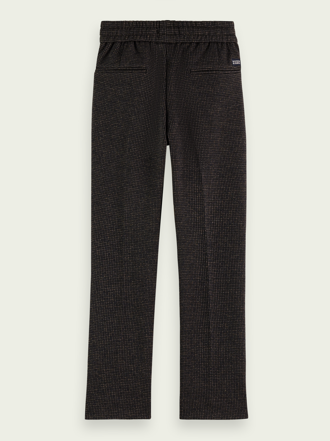 Regular Slim Fit Yarn-Dyed Knit Trousers