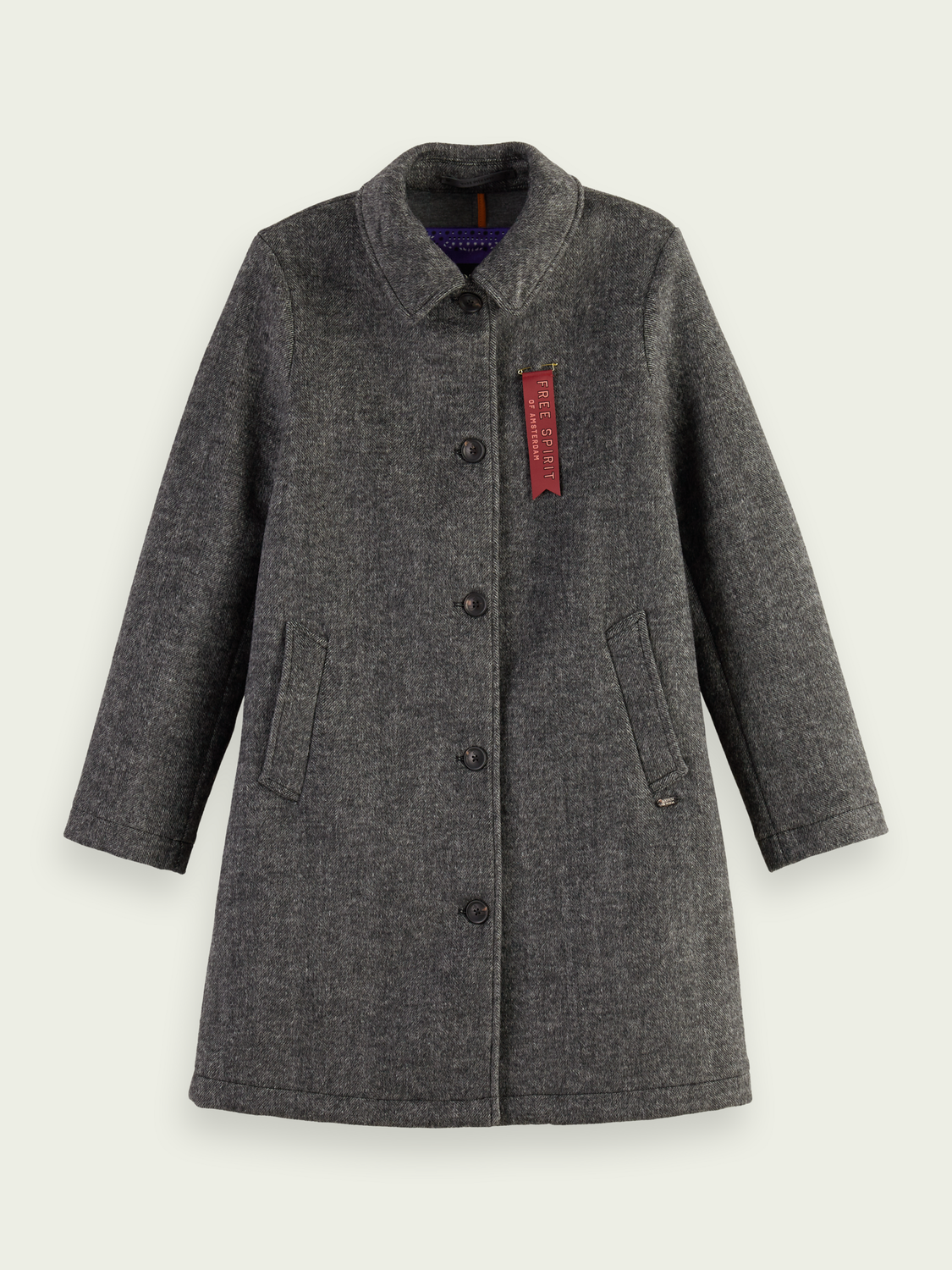 Wool-Blended Tailored Coat | scotch & soda outlet
