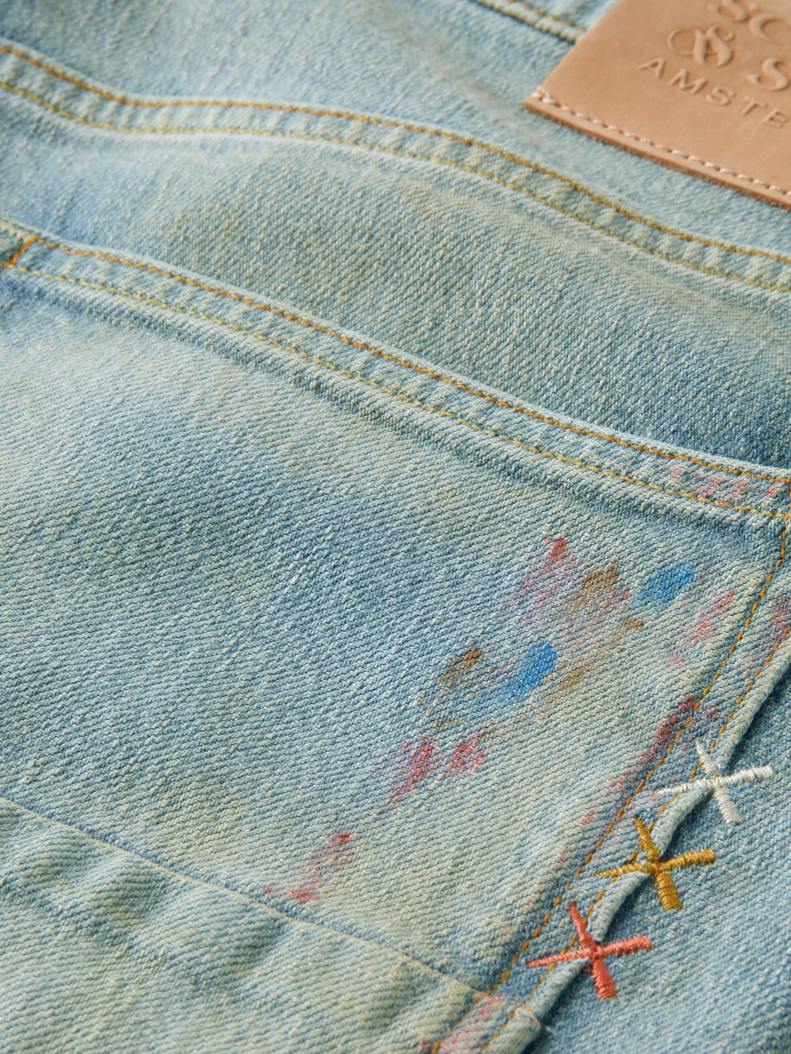 The Skim Super-Slim Fit Jeans - Blauw Moons | Scotch And Soda Outlet