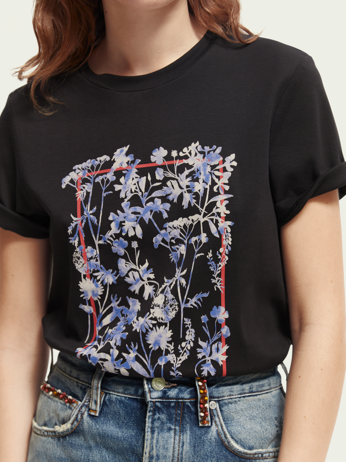 Regular Fit Organic Cotton Artwork T-Shirt | scotch & soda outlet