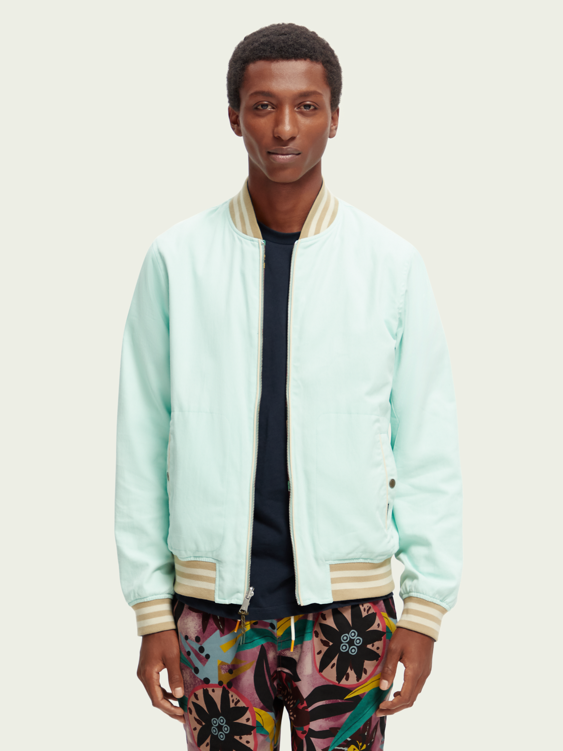 Printed Reversible Bomber Jacket | Scotch And Soda Outlet