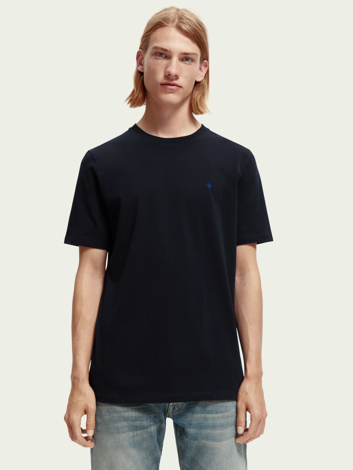 Organic Cotton Crewneck T-Shirt | Scotch And Soda Outlet