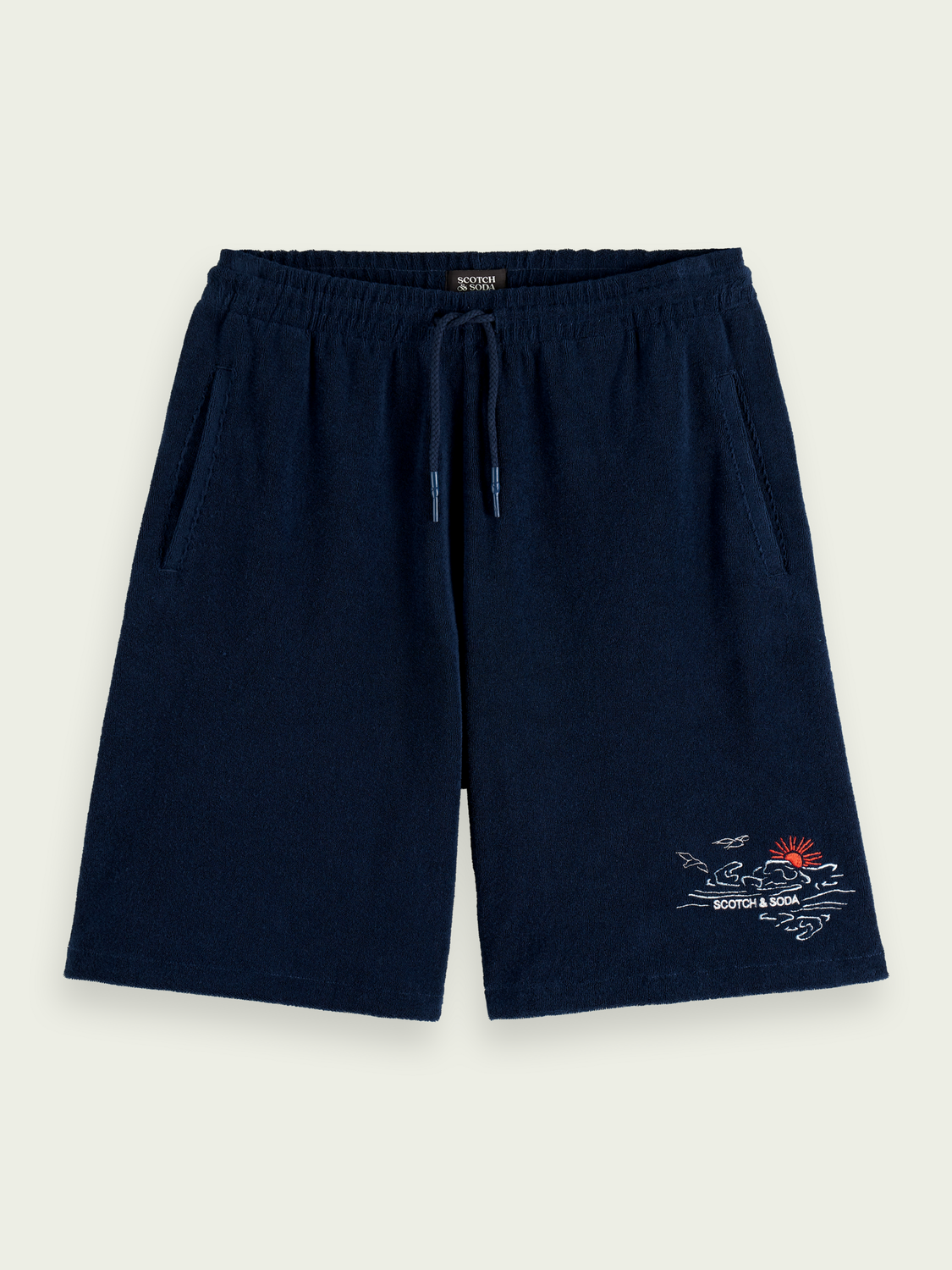 Organic Cotton Towelling Shorts | Scotch And Soda Outlet