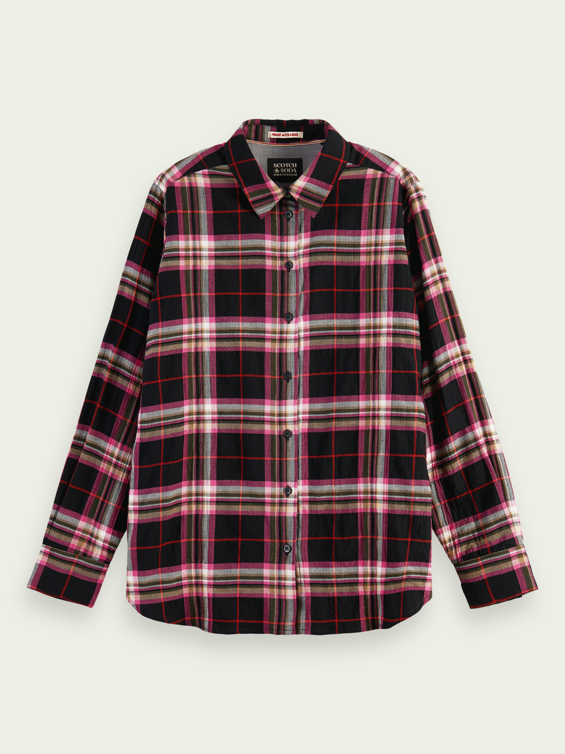Oversized Checked Shirt | scotch & soda outlet