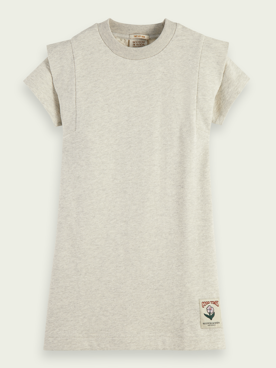 Scotch Soda Outlet | Organic Short-Sleeved Sweatshirt Dress
