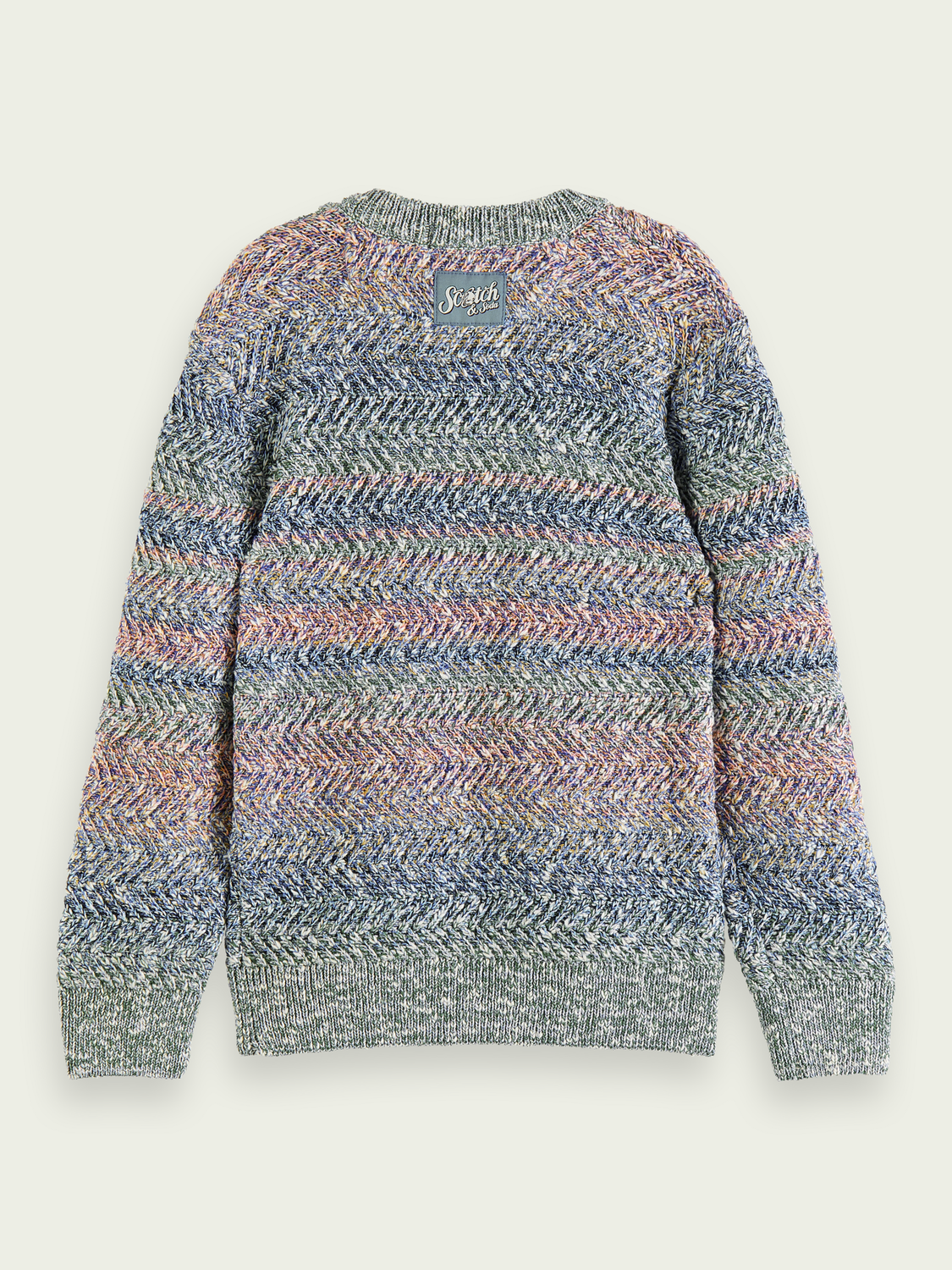 Colourful Cable Knit Sweater