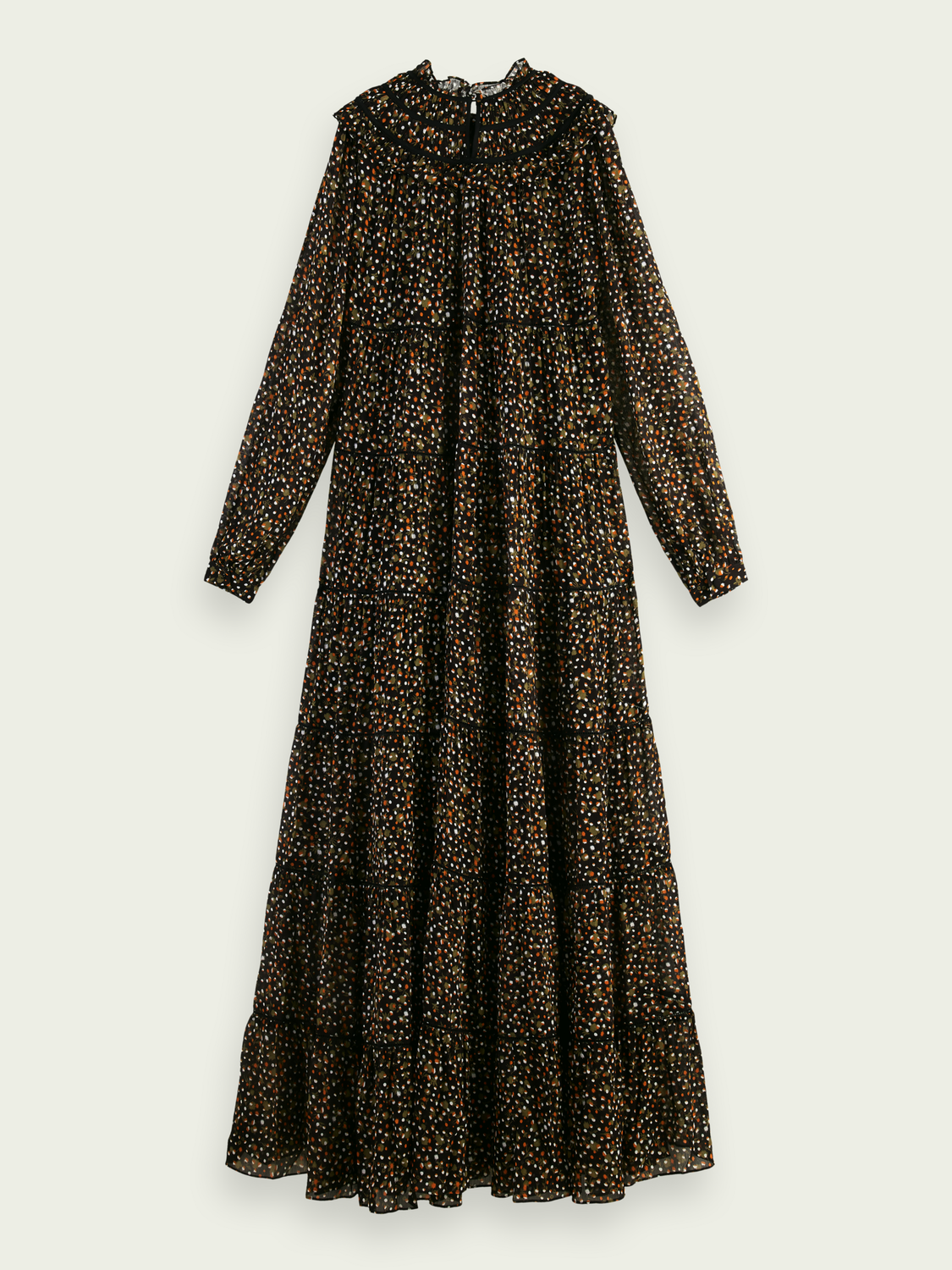 Smocked Tiered Maxi Dress | scotch & soda outlet