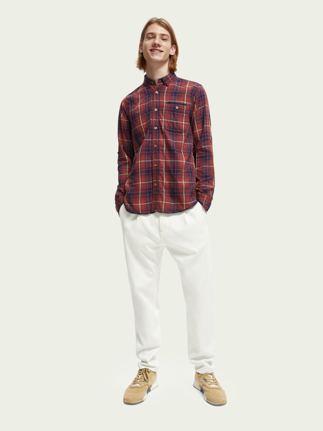 The Sailor Regular Tapered-Fit Denim Chino | Scotch And Soda Outlet